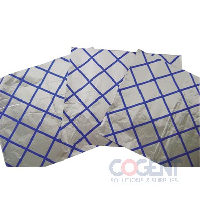 Foil Sheet 9x10.75 Blue Stripe Interfold 500/bx 6bx/cs 3000/CS