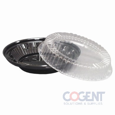 Pie Base Black 8" Clear Top PS w/1-1/2" 100/cs          DWFINE