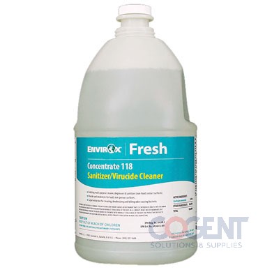 Envirox 118 EPA & NFS Listed Sanitizer/Virucide 4gl/CS