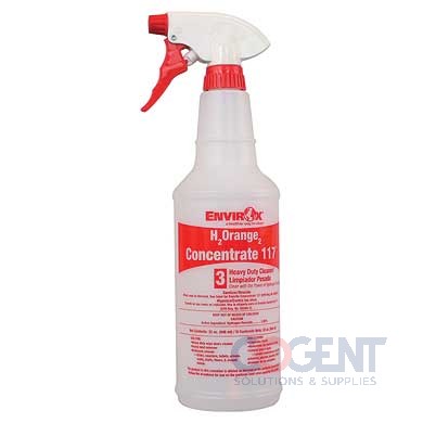 #117 Bottle H2 Orange 2 Red w/Sprayer for Heavy Duty
