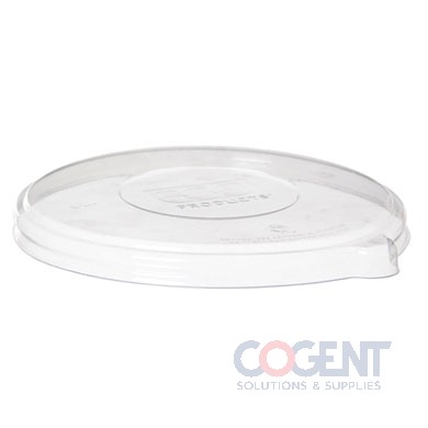 Bowl Lid 16-40 oz PLA Clr Flat Compostable 400/CS      ECOPRO