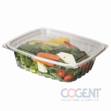 Rectangular Deli Cont 24oz PLA w/Flat Lid  300/cs EP-RC24