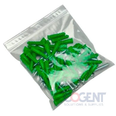 Single Track Zipper Bag  6x12 Clear   1m/cs