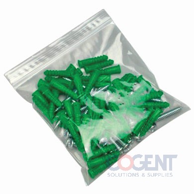 Poly Bag 24x24 4mil Zip Lock Clear 250/cs  F42424