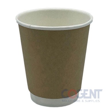 Double Wall Hot Cup 8oz Kraft Empress 20/25/cs EHCDW8-K