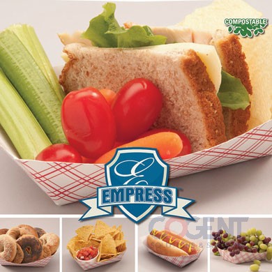 Food Tray 1lb Red Plaid NPFA 4/250cs NFT100