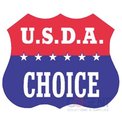 Label ***USDA*** Choice Red White & Blue 500/rl US-775