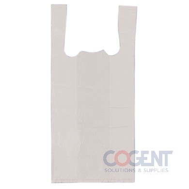Economy Snap-Eze T-Shirt Bag Plain White 12x7x22 .5M 1000/cs