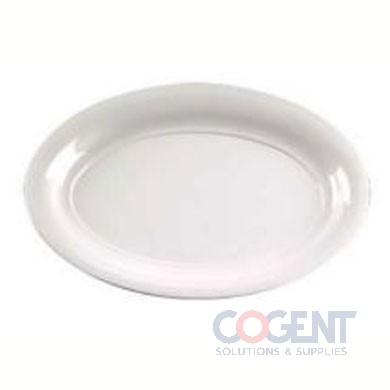 Oval Platter 14"x21" White 20/cs