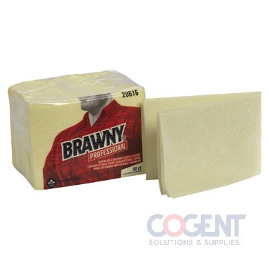 Dusting Cloths Quarterfold 17x24 Unscented Yellow 4/50/cs