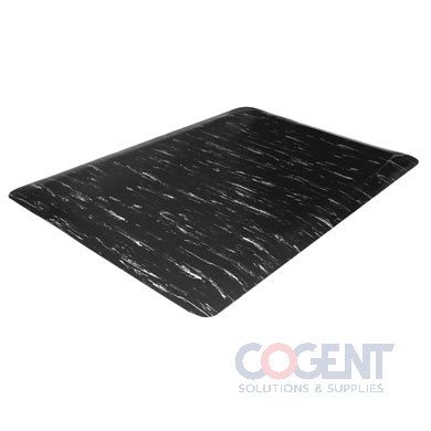 Anti-Fatigue Floor Mat Blk/Mrbl 36x60 Vinyl   1/each GJO58841