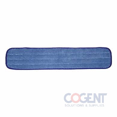 18" Microfiber Wet Mop Pad Blue with Blue Binding 12ea/cs GST