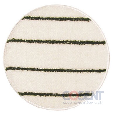 17" Carpet Bonnet White w/Green Fibers 6/cs GST