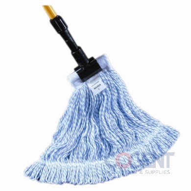Waxer Finish Mop Medium Blue/White GST 12/CS