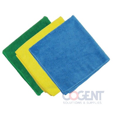 Microfiber Cloth Blue 12x12 12ea/pk 25pk/cs 300ea/cs