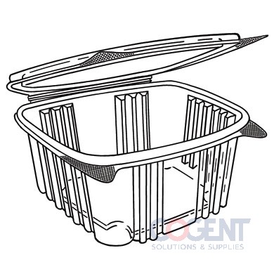 Deli Container Clear H/L 6oz 400/cs                AD06