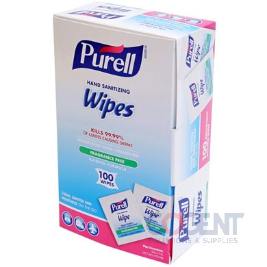 Purell Hand Sanitizing Wipes Amenity Indiv wrap 100/ct/10/cs