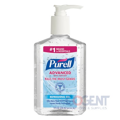 Hand Sanit Pump Bottle 8oz Purell Advance 12/cs 9652-12 GJ
