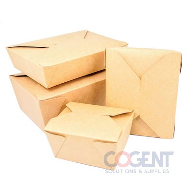 Takeout Food Container #8 Kraft 6x4.75x2.5  300/cs    #TTGCK8