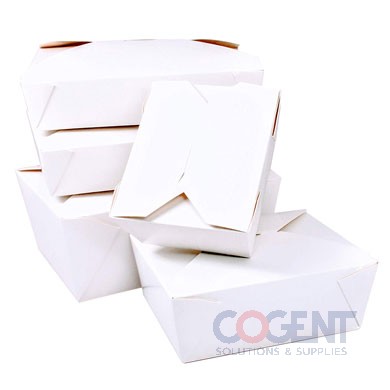 Takeout Food Container #1 White 4.375x3.5x2.5 450/cs  #TTGCW1