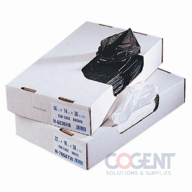 Can Liner 40x46 1mil Black LLD 40-45gal 125/cs H8046YKX01  HER