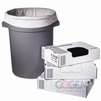 Can Liner 33x39 1mil Clear LLD 33gal 250/cs W6639HC        HER
