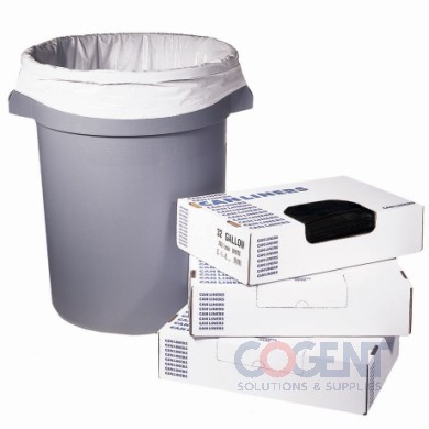 Can Liner 33x39 1.2mil Black LLD 33gal  100/cs           HER