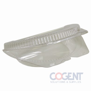 9" Half Pie Clear Container H/L 2-3/16" deep   250/cs  SLP209