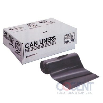 Can Liner 40x46 1.2mil Black 40-45gal 100/cs  ECI404612K