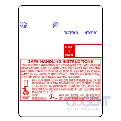 Label Scale Digi Red/Black/Blue 60mmx80mm 550/rl 12rl/cs