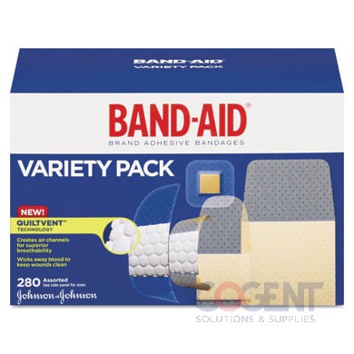 Band-Aid Sheer/Wet Adhesive Bandages Assorted Sizes 280/bx