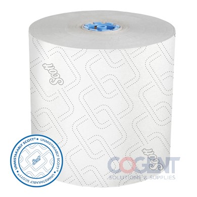 Hard Roll Towel 7.5"x1150' Wht Scott Blue Core 6rls/cs 25702