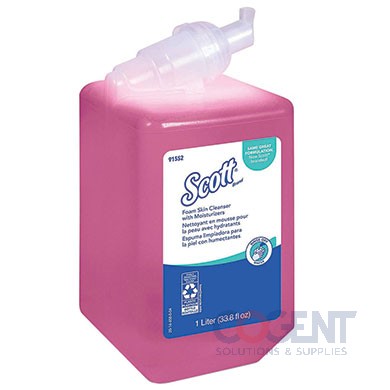 Foam Soap 1000ml Moisturizer Refill Scott 6/1-ltr/cs 91552