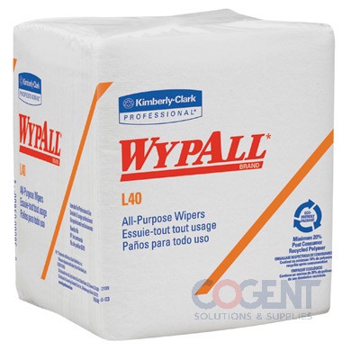 All Purp Wipes 12.5x13 L40 Wht Wypall 56/pk 18pk/cs 05701