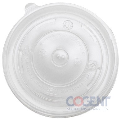 Lid For Paper Cont 24-32oz Flat PP Vented 142mm 600/cs