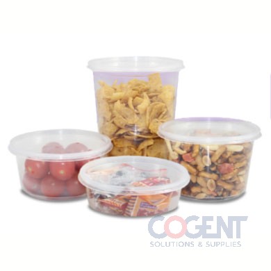 Deli Container 8oz Round Clear PP 500/cs FP-DC8-PP     LOL