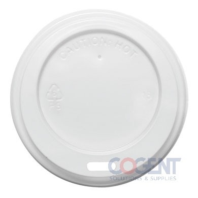 Hot Cup Lid 8oz Wht Sipper Dome Karat 20/50/cs C-KDL508W-PP LOL