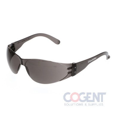 Checklite Scratch-Resistant Safety Glasses, Gray Lens