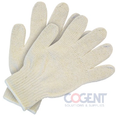 Cotton Knit Glove Medium White 1dz/bg 25dz/cs GSMWWN2CNRB  SAF