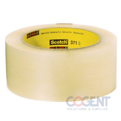 Box Tape 2"x110yd Clr 1.9mil HM 36rl/cs 60cs/plt 3M371