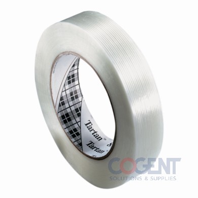 Filament Tape 3/4"x60yd Clr Tartan 8934 48rl/cs          3M