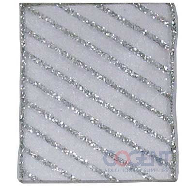 Ribbon Stripes 2-1/2" Wht/Silv WE  50yds/rl    7418.60/50-701