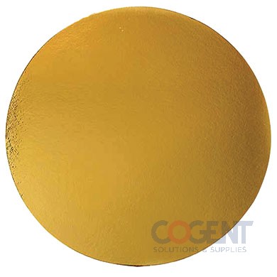 Cake Board 5.5 Round Gold 3/64" Thickness Laminated 200/cs   NC