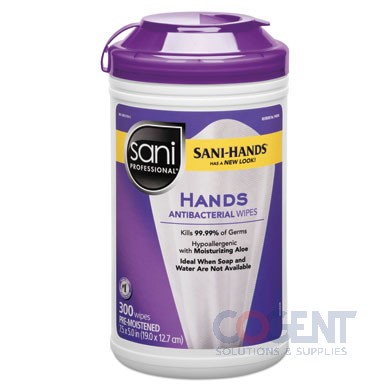 Antibacterial Hand Wipes SaniPro 6/300/cs   P44584