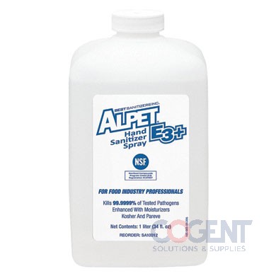 Alpet E3 Hand Sanitizer Spray Nsf 6lt/cs GRG