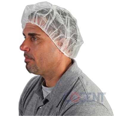 Bouffant Cap Large 24" White 100/bg 10bg/cs 1m/cs 6624 NBC