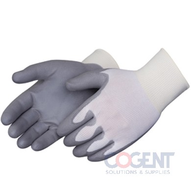 Glove Nylon Knit Gray Palm Coated MEDIUM  G-NIDEX-MED-GF
