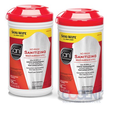 Sani-Wipe Surface Sanitizing Wipe Quat Based 6/95/cs P56784