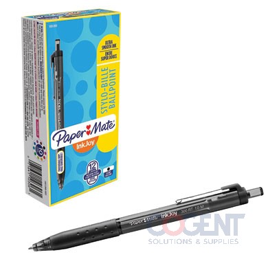 Inkjoy 300 RT Ballpoint Pen Blk Retractable Med 1mm 1dz/box LAG