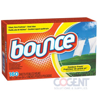 Bounce Fabric Softener 160/bx 6bx/cs PGC80168 'BX'